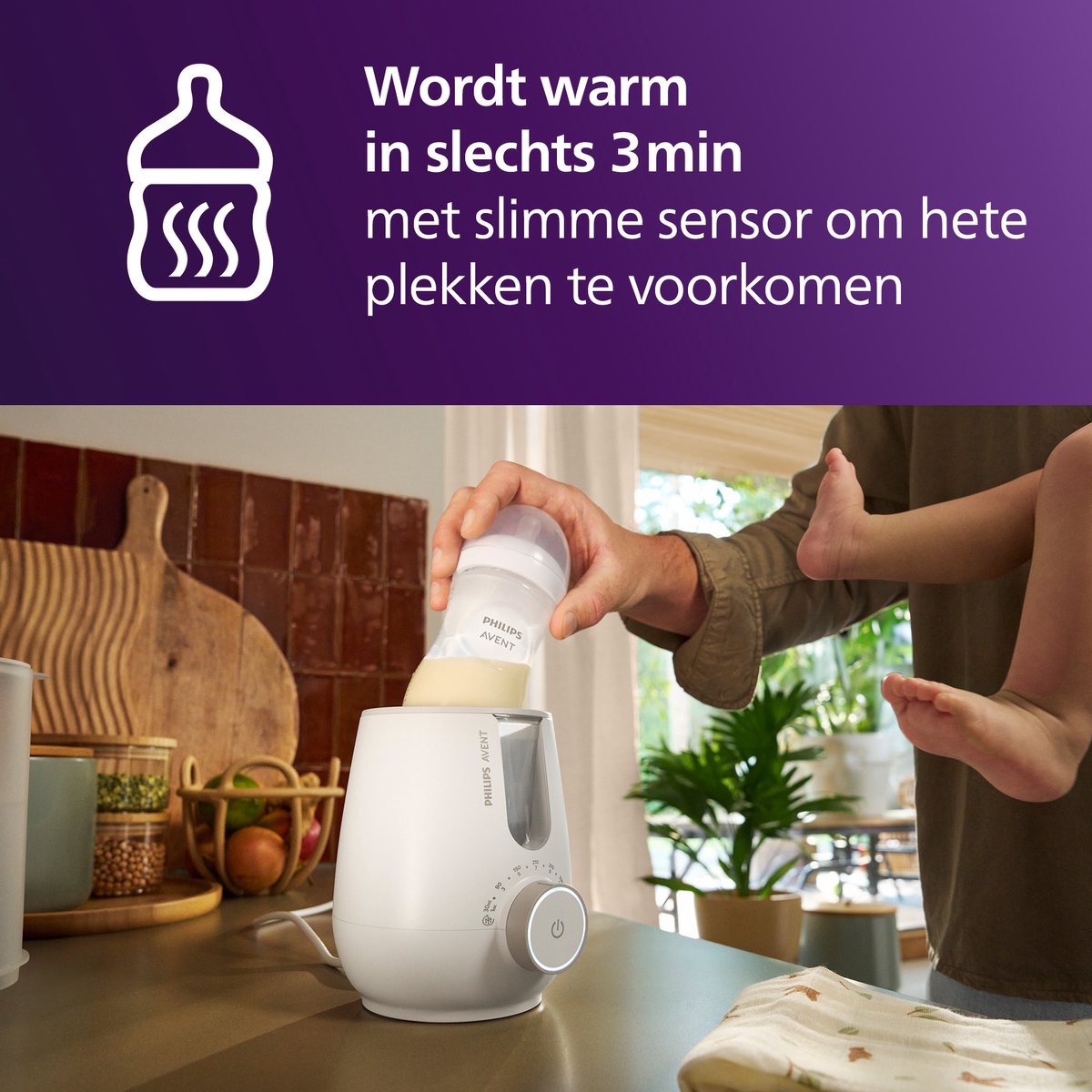 Philips Avent 2-in-1 Flessenwarmer & Sterilisator thumbnail 2