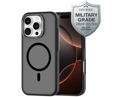 Just in Case hoesje geschikt voor iPhone 16 Pro Hoesje geschikt voor MagSafe - Military Grade Backcover - Zwart