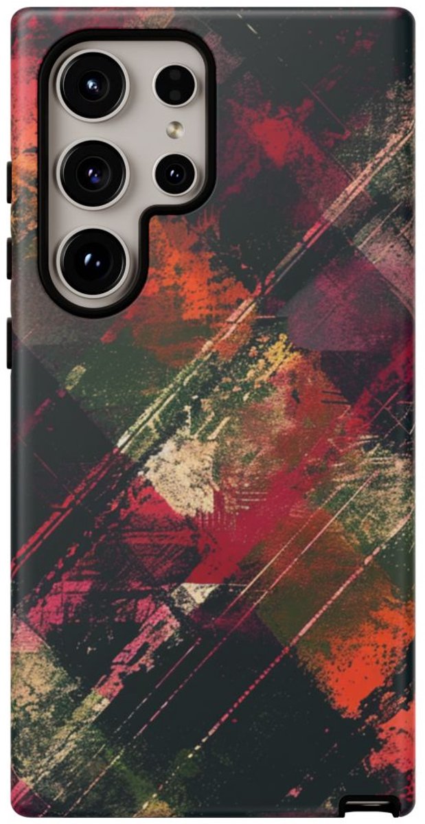 Abstract Grunge Patroon – Telefoonhoesje Geschikt voor Samsung Galaxy S24 Ultra