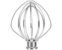 EXCITAT Mixer - Ei slagroomgarde - Blenderaccessoires - Vervangende staande mixer - Geschikt voor K45WW RVS draadgarde voor KitchenAid