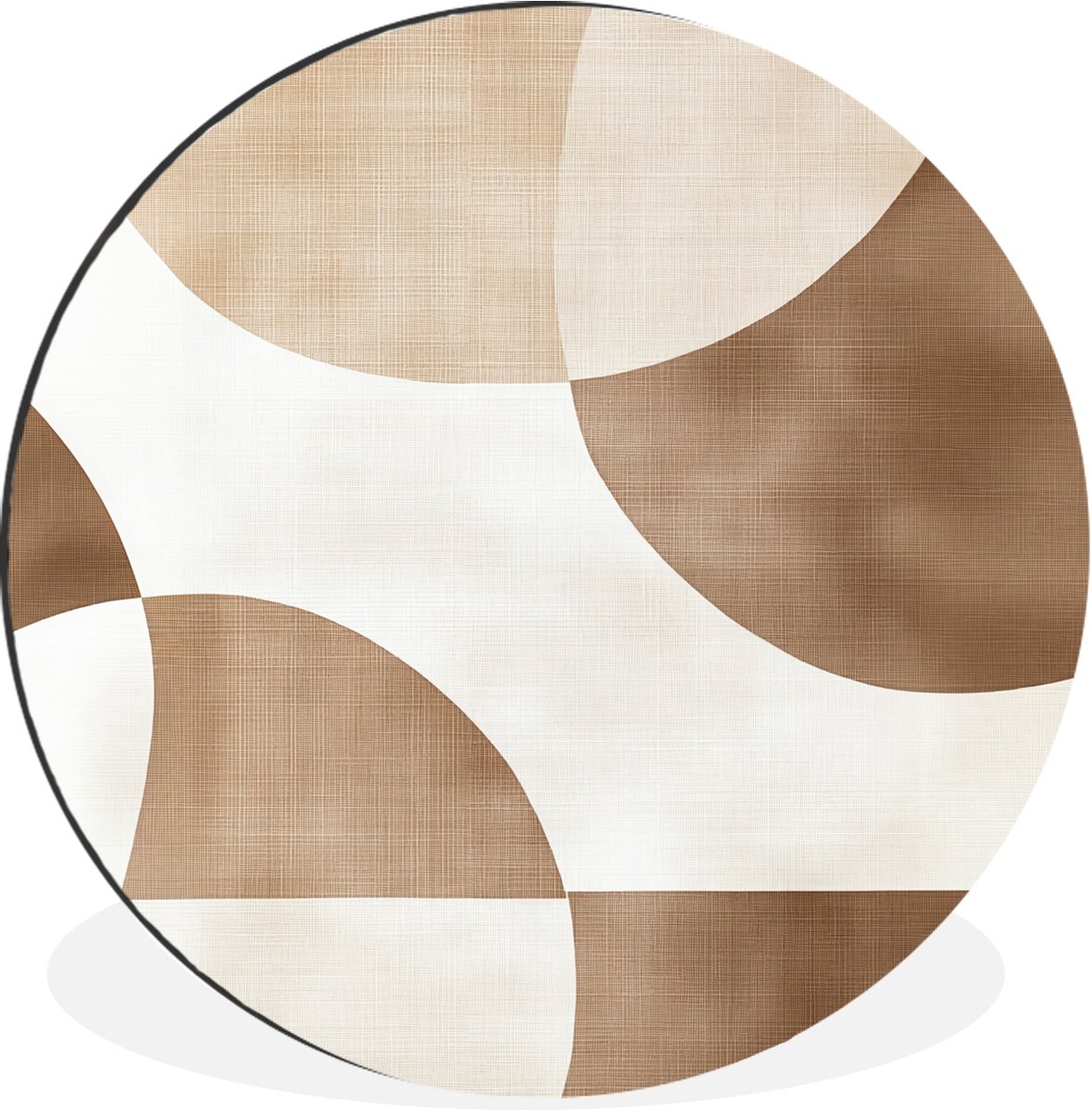WallCircle Wandcirkel - Muurcirkel - Snijdende cirkels - Overlappende vlakken - Aluminium - Dibond - 140x140 cm - Binnen en Buiten