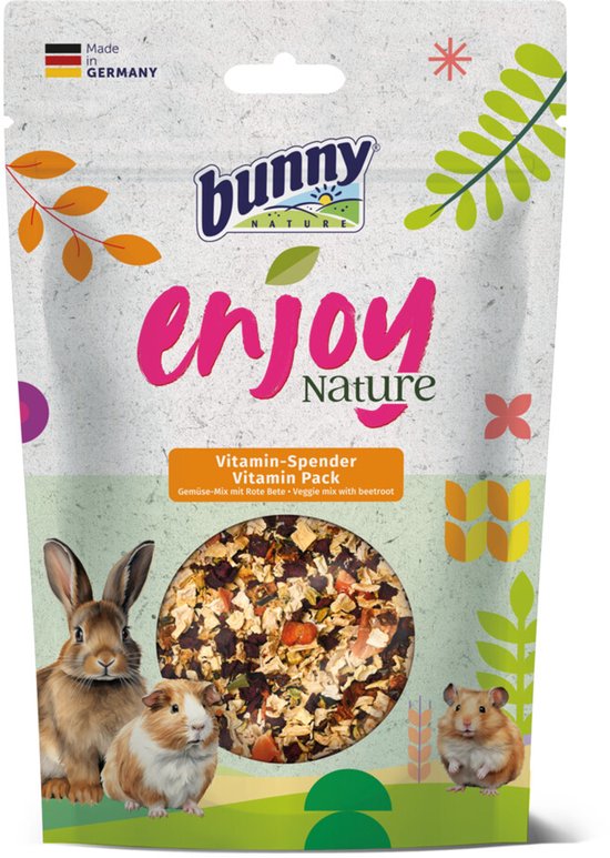 Bunny Nature Enjoy Nature Vitamin Pack - 6 x 90 gr - Voordeelverpakking