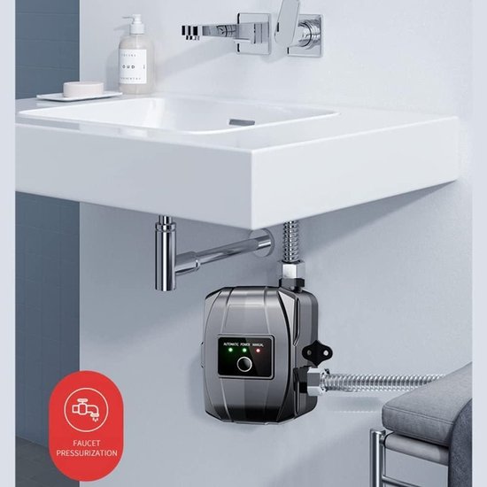 Douche Booster Pomp, Waterdruk Booster Pomp DC24V Waterdichte ABS Behuizing Voor Keuken (EU-stekker