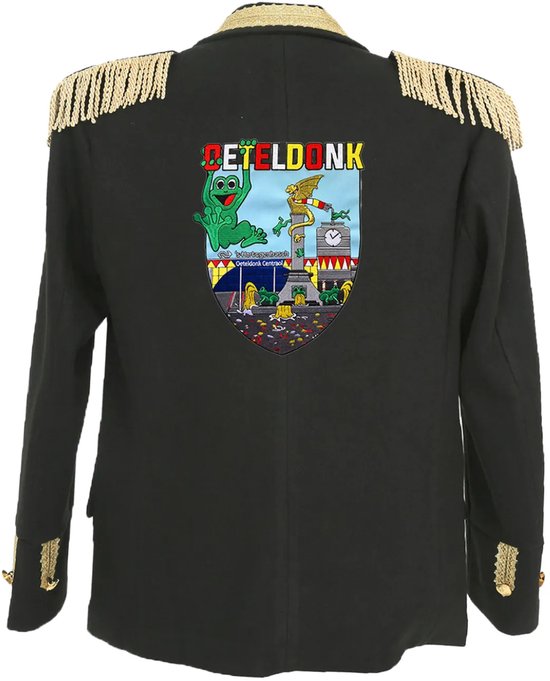 Veste Fjesta© Oeteldonk avec emblèmes - Luxe - Homme - Taille 60 - Déguisements Homme - Carnaval