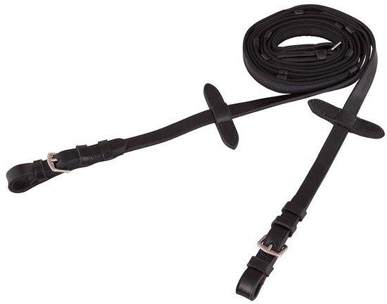 Premiere Teugel linnen antislip 19mm Black - Full | Teugels paard Premiere Teugel linnen antislip 19mm Black - Full | Teugels paard