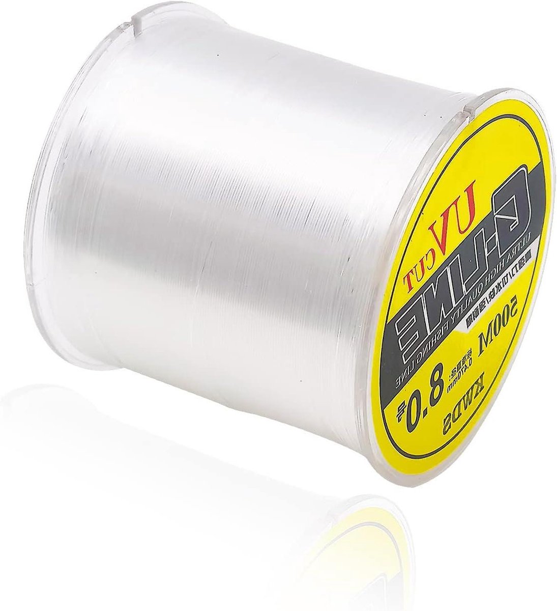 Allecto Plus - Nylon vislijn 500 meter transparant voor wedstrijdwedstrijden - Draagkracht 10/115/13 kg, geschikt voor Black Pits aas