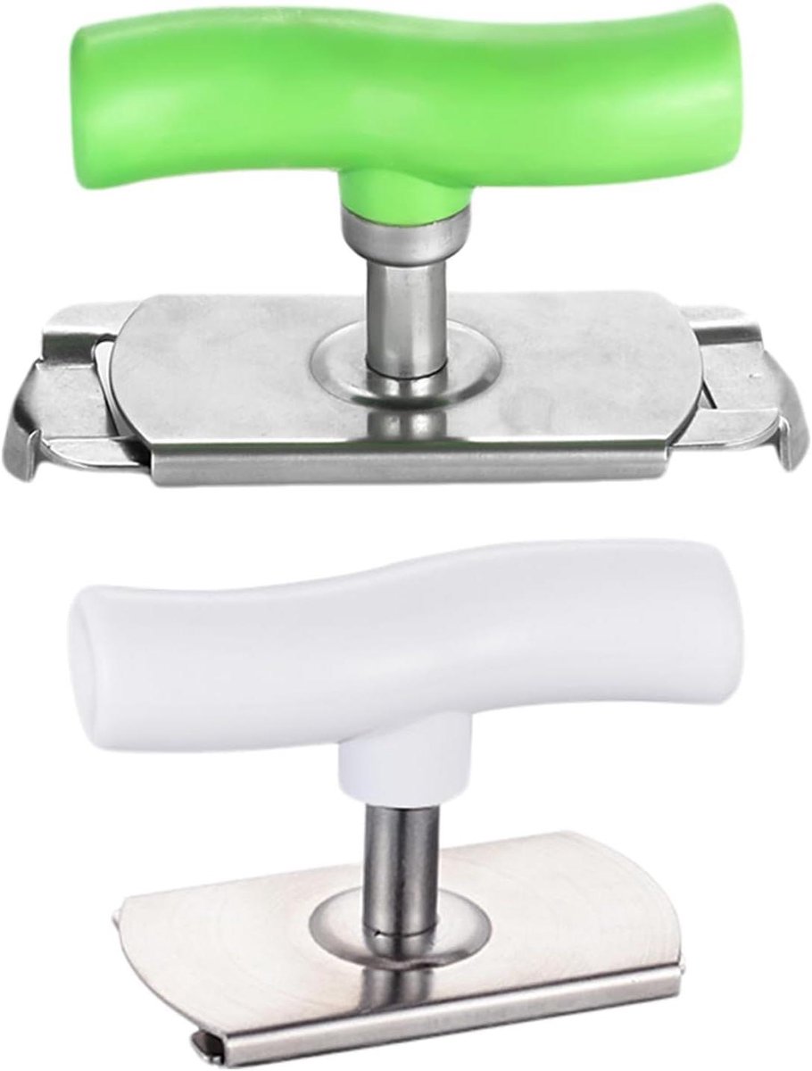 Allecto Plus - Eenvoudige blikopener 2 stuks - Voor artritis en senioren - Werkbesparende schroefdekselopener voor glasovens - Ideal voor picknicks