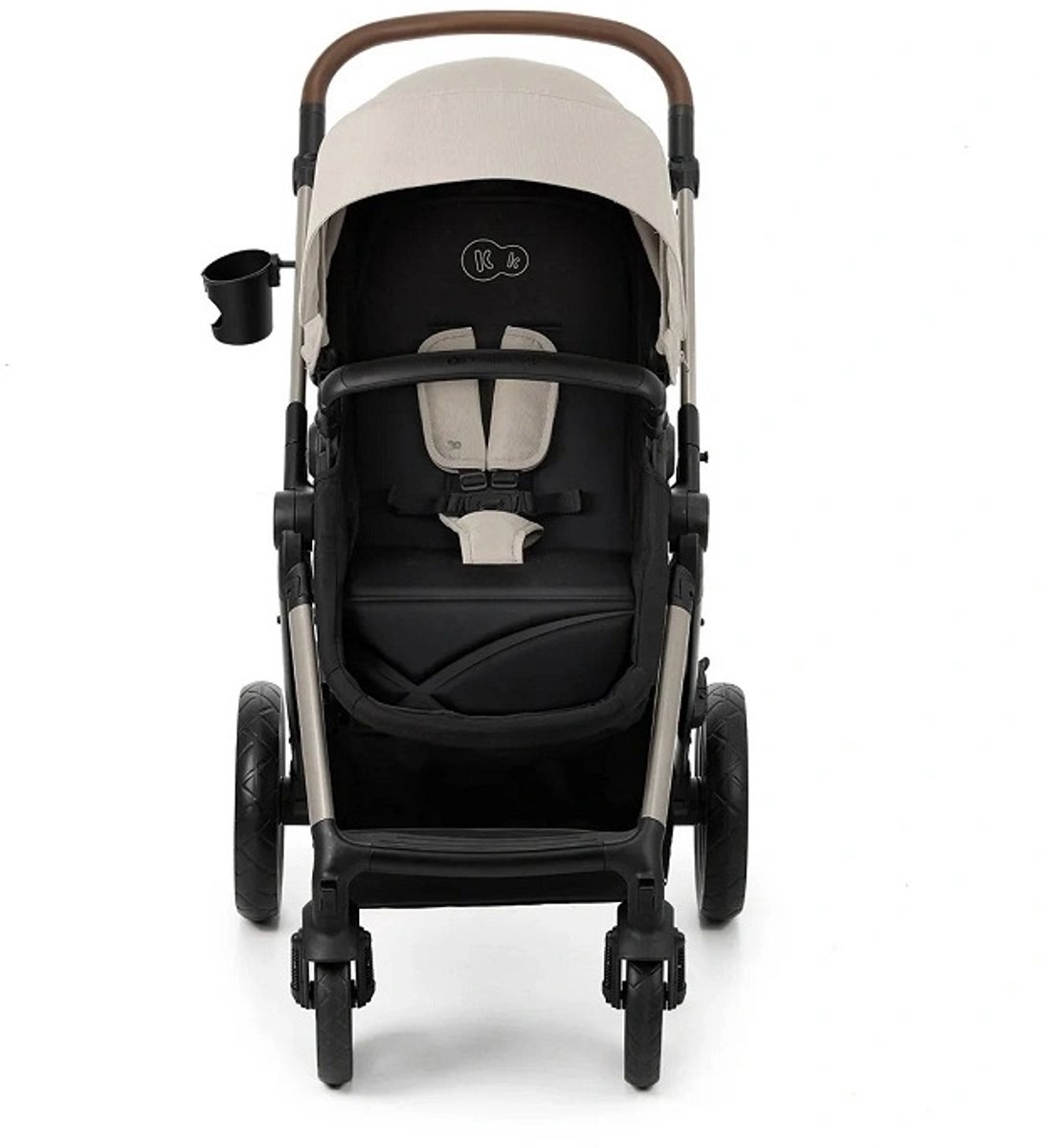 Kinderkraft MOOV 2 4-in-1 Kinderwagen – Reiswieg, Wandelwagen & MINK PRO i-Size Autostoel – Grijs - Kinderkraft - €326,00