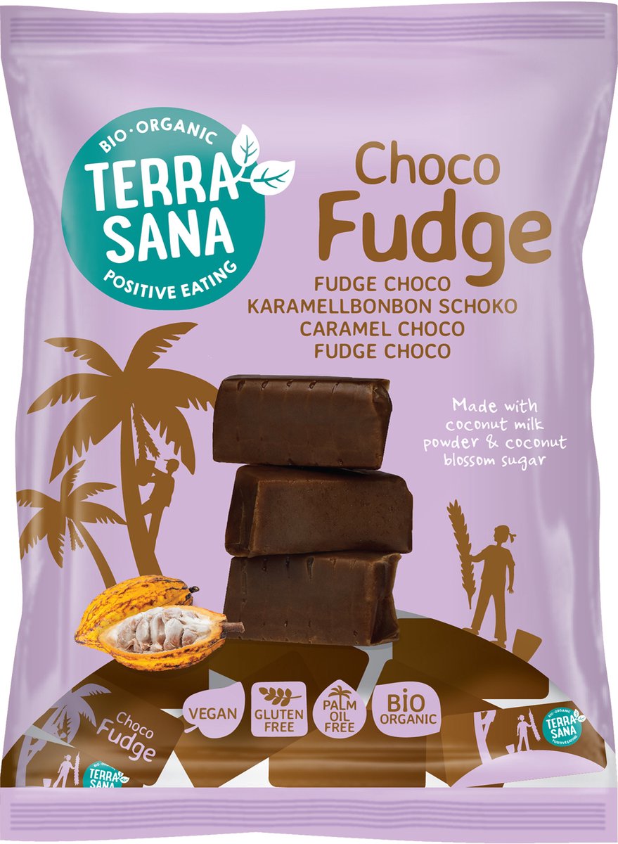 TerraSana Fudge chocolade bio 150 Gram