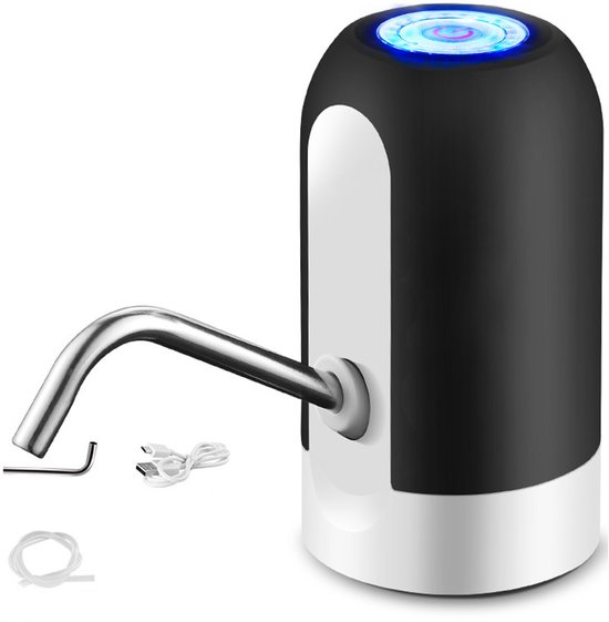 Pompe à eau électrique pour bouteilles et carafes - Rechargeable par USB - Pompe silencieuse - Distributeur d'eau électrique automatique