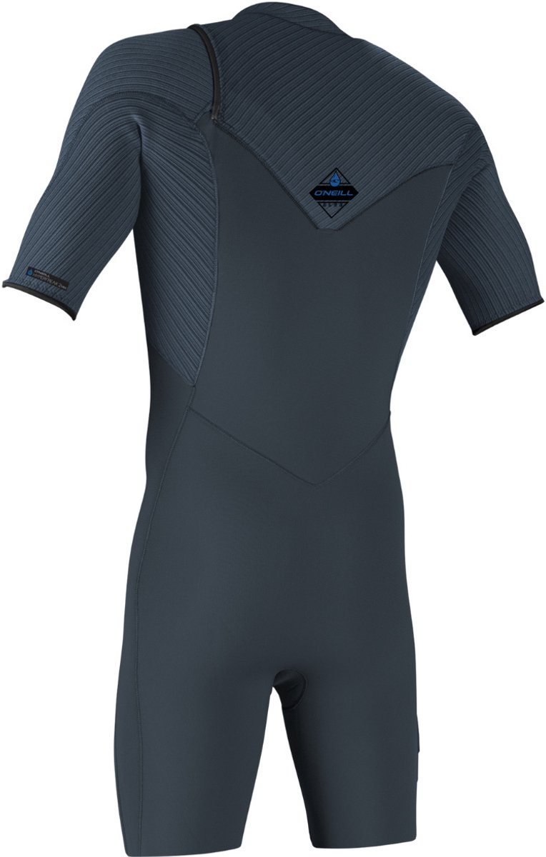 2025 O'Neill Heren Hyperfreak 2mm Borst Ritssluiting Shorty Wetsuit 54