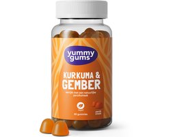 Yummygums • Kurkuma gember • Kurkuma capsules verwerkt in gummies • 60 gummies - 60 stuks