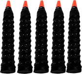 Gripband surgrip antidérapant 5 pièces - Bandes en mousse EVA pour raquettes de tennis et de squash - Zwart