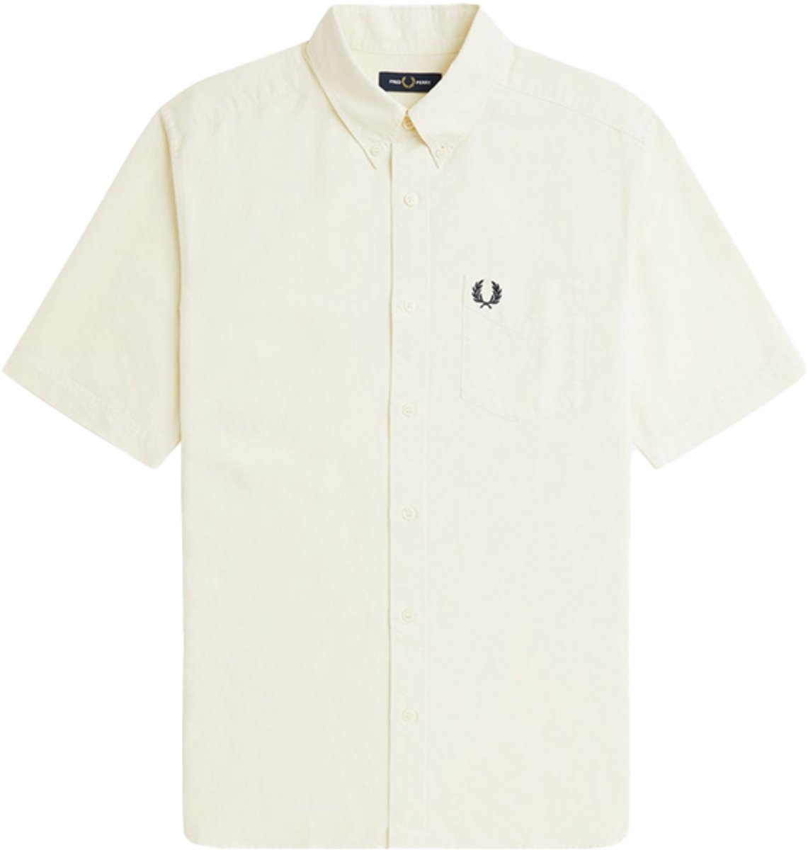 Fred Perry Open Collar Toweling Polo Creme