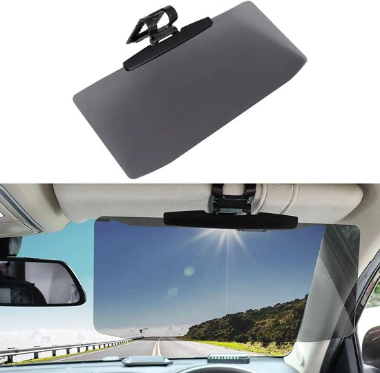 Foto: Allecto plus zonneklep met gepolariseerde anti verblindend bescherming voor auto uv bescherming suv vrachtwagen voorkomt verblinding