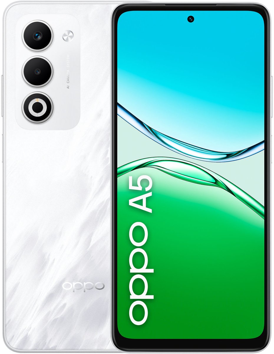 OPPO A5 16,9 cm (6.67") Dual SIM Android 15 4G USB Type-C 6 GB 128 GB 6000 mAh Wit