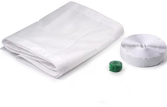 Raamafdichting airco wit verstelbaar voor schuiframen, universele kit tegen warmte, stof en insecten, zonder boren