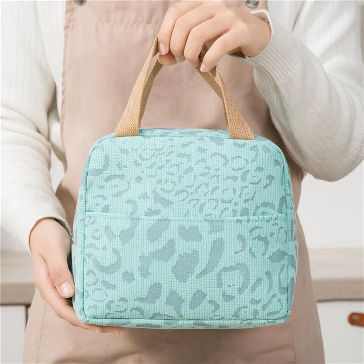 Lunchtassen voor kinderen - lunchtas lunchtas herbruikbaar - Lunchtassen - Lunchtassen voor dames en heren - 6 l mini koeltas - kleine geïsoleerde picknicktas - voor werk, school, picknick, reizen (blauw) — cadeau in Cadeau-ideeën - foto 6