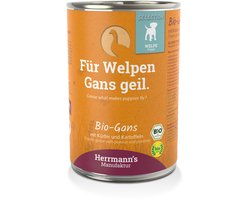 Herrmann's Bio Puppy Gans met pompoen 400 gr. - per 6 stuks