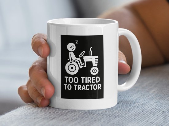 Gepersonaliseerd geschenk - Red Combine Harvester Mok (Transport Design Theme, kleur opties) - Elke naam/bericht op uw unieke - Farm Tractor Driver Vehicle Automobile Reaping Threshing Winnowing Gain