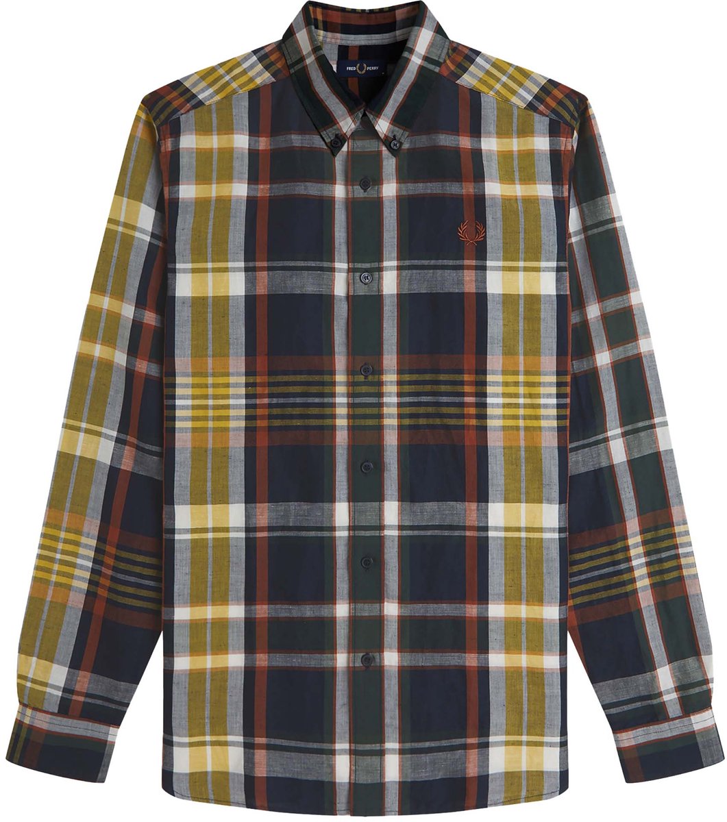 Fredperry Overhemd Fp Madras Check Shirt - Fashion Wear - Volwassen