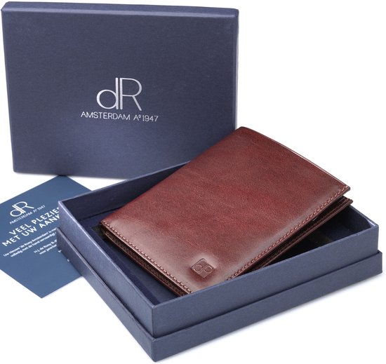 dR Amsterdam Croco - Portefeuille - Châtaigne