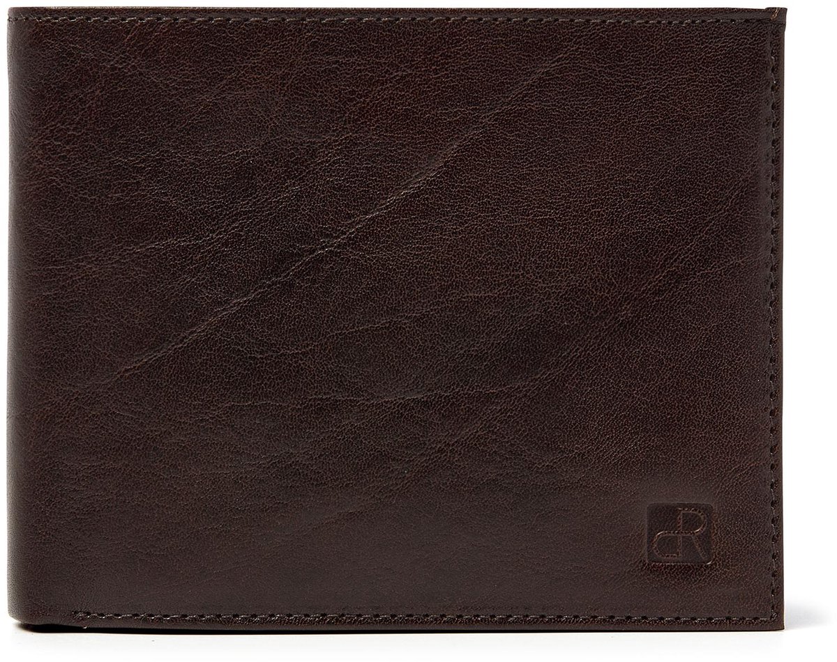 Zeer ruime billfold portemonnee heren | Portemonnee heren met ruimte voor 10 betaalpassen, 2 briefgeldvakken & muntgeldvak met drukknop | Portefeuille heren | Portemonnee heren pasjeshouder | RFID | Cadeau voor mannen | 2517