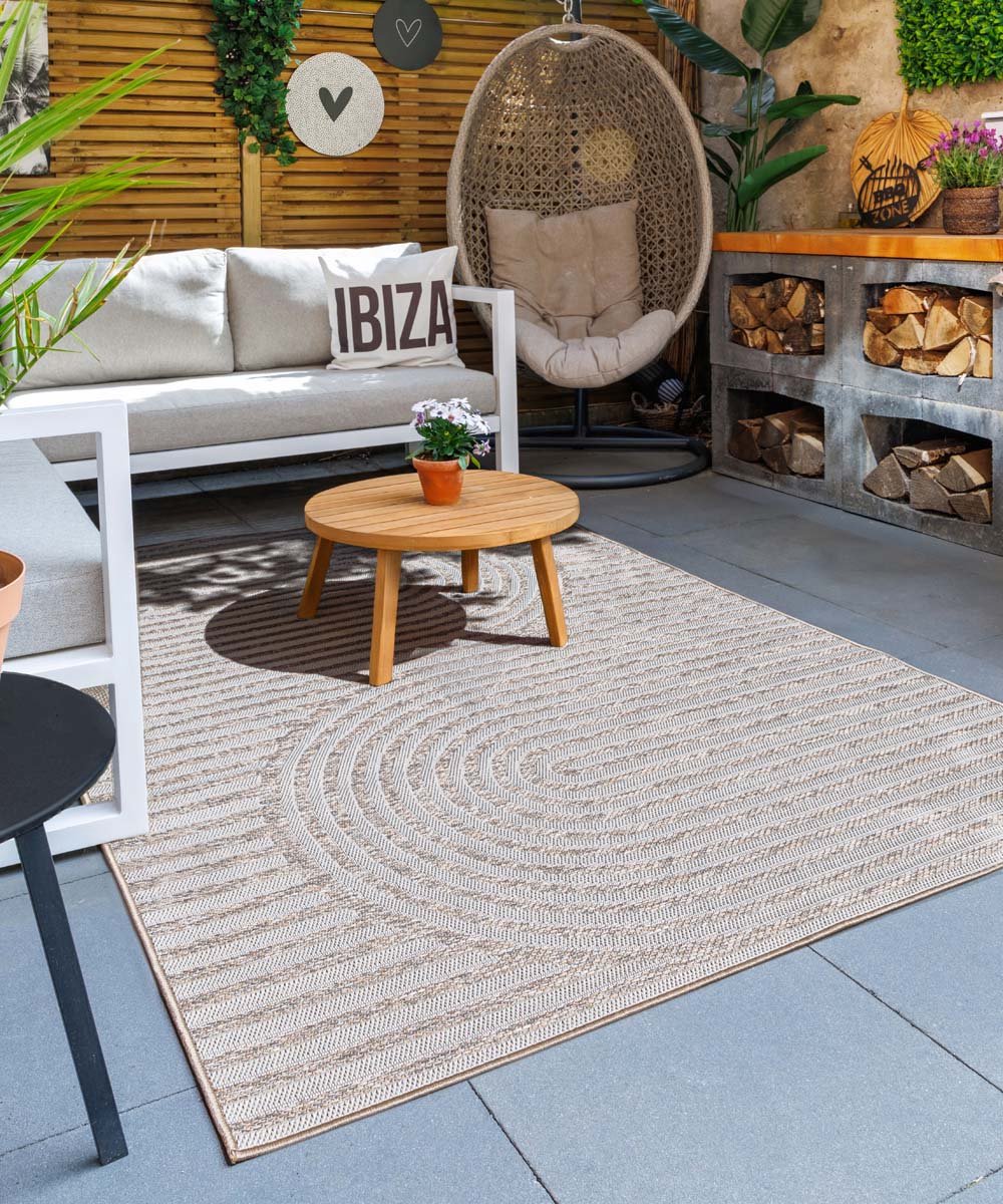 Balkonkleed - Mira Curve beige 80x250 cm