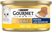 Gourmet Gold Mousse - Kattenvoer Natvoer - Kip - 24 x 85 g