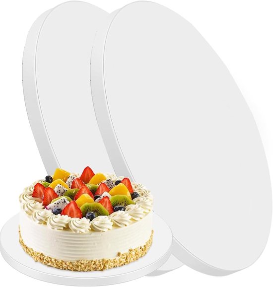 Lot 6 Plateaux Gâteau Ronds 30 Cm 12 Mm Épais - Support Robuste & Réutilisable Mariage Anniversaire