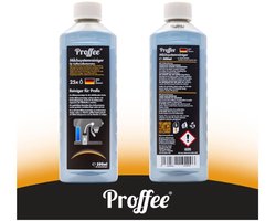 Proffee Melksysteemreiniger 1 fles 500 ml - vloeibaar reinigingsconcentraat - voor melksystemen van volautomatische koffiemachines - melkopschuimers enz. Verwijdert melkresten en afzettingen -Made in Germany- Tot 25 keer reinigen met slechts één fles