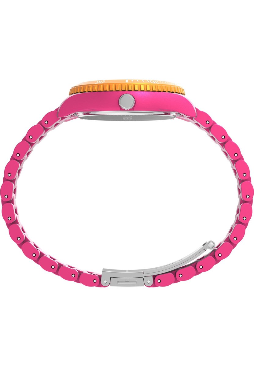 Timex Timex Legacy #Tide™ - Ocean Diver Inspired Quartz Analoog Horloge Roze Kast: 100% #Tide Ocean Materiaal® | Armband: 100% #Tide Ocean Materiaal® 37 TW2Y04600AJ, TW2Y04700AJ, TW2Y04800AJ
