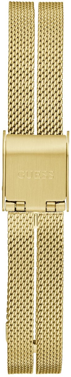 Guess Array Quartz Analoog Analoog Horloge Gold-Tone Kast 100%: Roestvrij Staal | Armband 100%: Roestvrij Staal-Gaas 28 mm GW0471L2, GW0471L3
