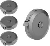Wintape 2M 200cm duvara monte boy ölçer geri çekilebilir çocuk çelik ölçüm bandı