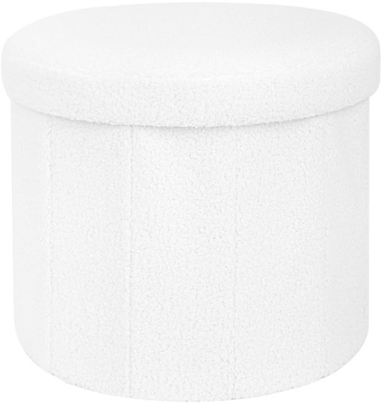 WENWENLEE Ottomaanse voetenbank Ronde voetsteun fluwelen poef, poef voetenbank voetenbank poef, gestoffeerde kaptafel kruk voor woonkamer slaapkamer kleedkamer donkergroen 35x35x42cm (Navy
