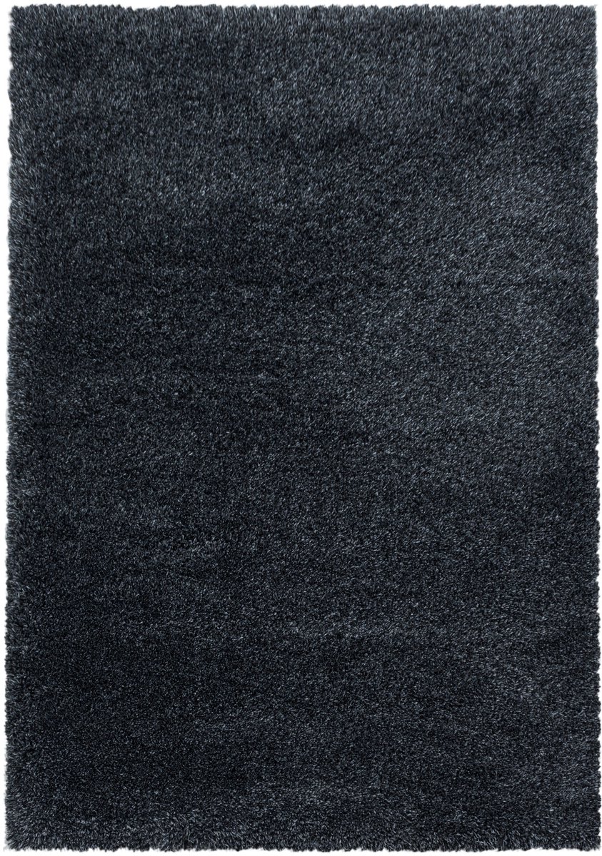 Extra hoogpolig shaggy vloerkleed Fluffy - antraciet - 120x170 cm