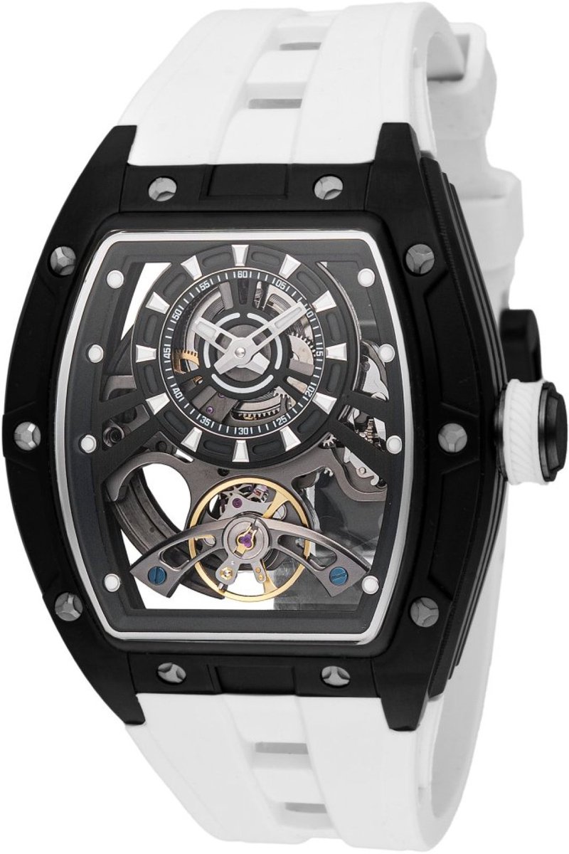 Invicta S1 Rally 49035 Heren Horloge - Waterdicht - Analoog - Automatisch Uurwerk - Roestvrij Staal met zwarte Wijzerplaat - 44mm
