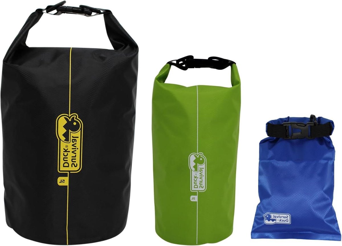 Droogzak ripstop nylon waterdicht - ideaal voor wandelen, kamperen, kajakken - Meerkleurig 2 & 5 liter