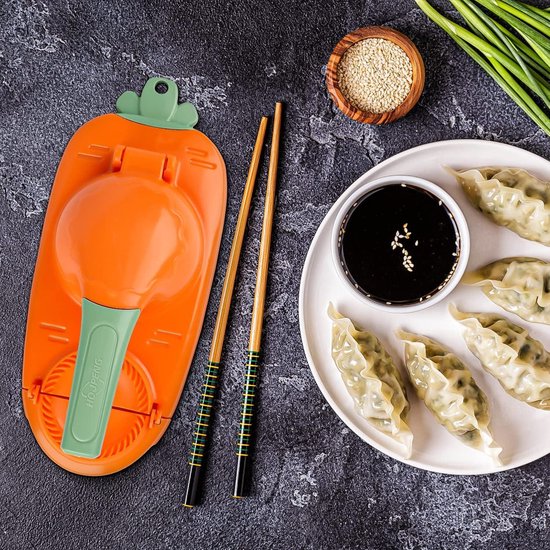 2 in 1 Dumpling Maker Mold Press Manual Dough Press Machine Ravioli Pasta Shape Bags Skin Molds — afbeelding 3