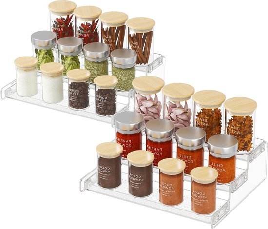 J JACKCUBE DESIGN 3-laags opbergrek voor siroopflessen, rustiek hout en metaaldraad, 12 flessen compartiment display organizer houder standaard voor siroop, wijn, dressing - MK815A