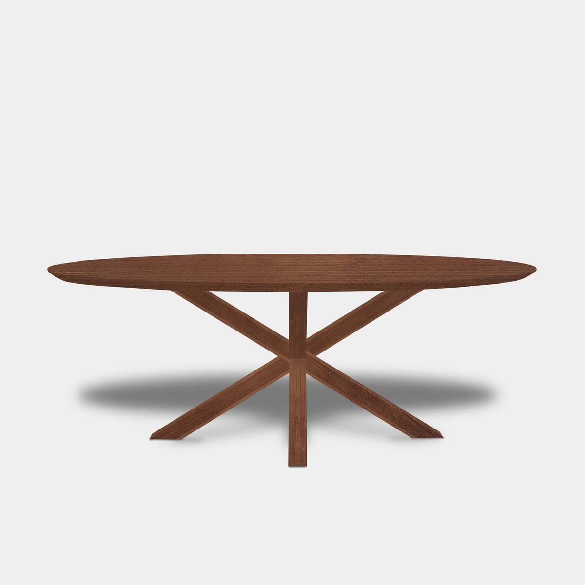 Tafel Ovaal Eikenhout - Matrix Hout - Toscane 102