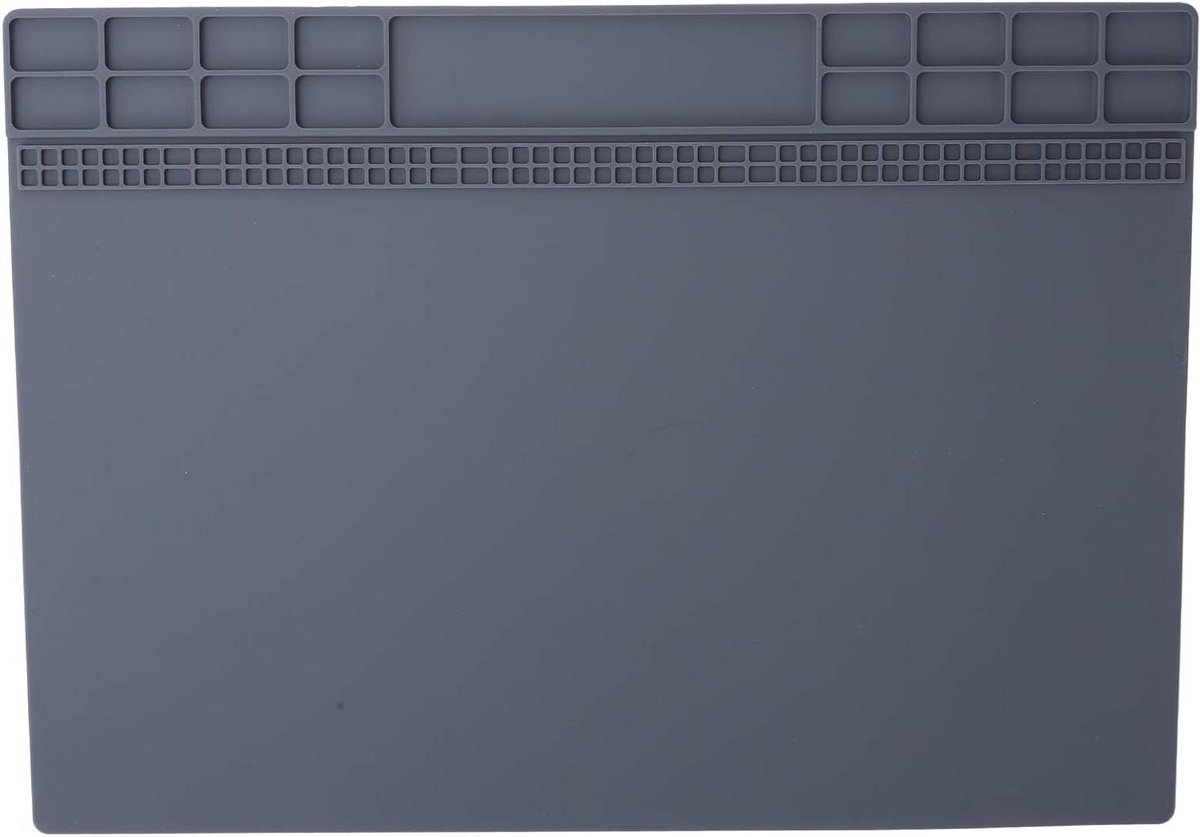 Allecto Plus - Antislip Rubber Mat Grijze Horloge Reparatie Mat Horlogemaker Siliconen Werkmat voor Nauwkeurige Horloge Reparaties