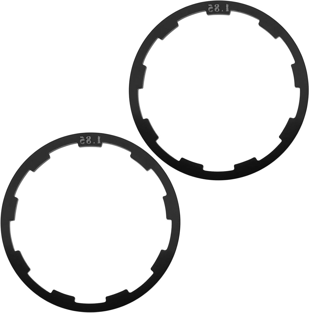 Allecto Plus - 2 stuks fiets cassette afdichtringen voor mountainbikes en racefietsen - zwart