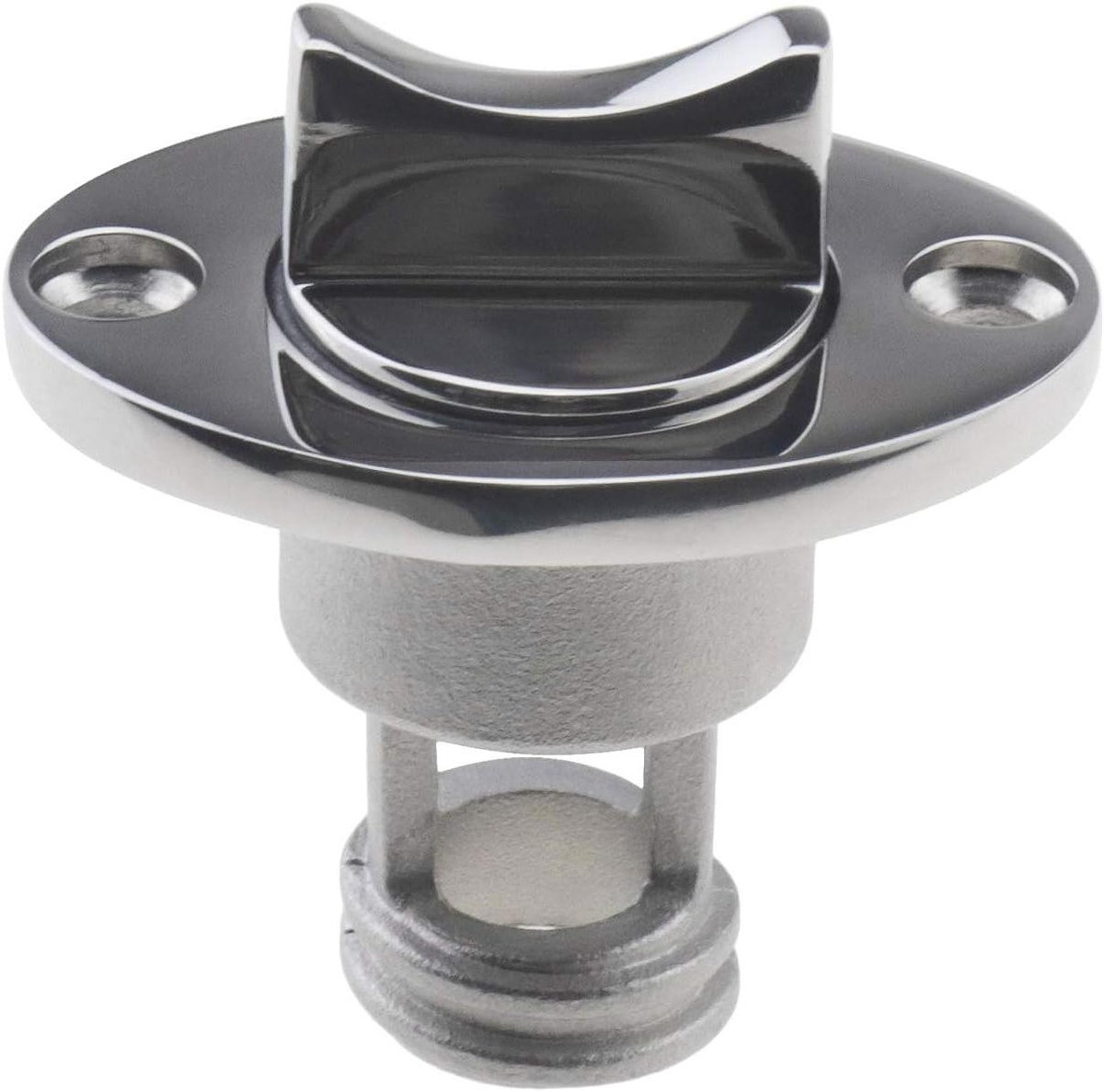 Allecto Plus - Boat Drain Plug van hooggepolijst 316 roestvrij staal - Geschikt voor boot romp - Vervangingsonderdeel voor maritieme boot - Plug past in 1 inch/25mm gat - Duurzaam en betrouwbaar .