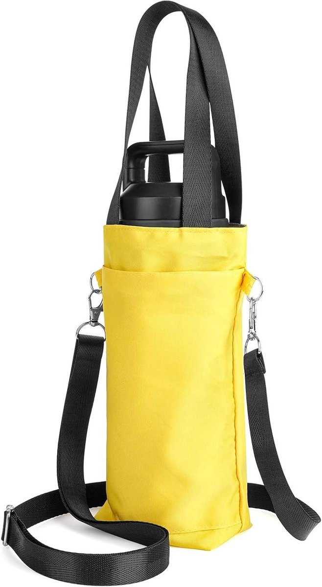 Allecto Plus - Waterfleshouder met schouderriem voor reizen - Lichtgewicht fles sling bag - Geschikt voor waterfles 18oz en 24oz