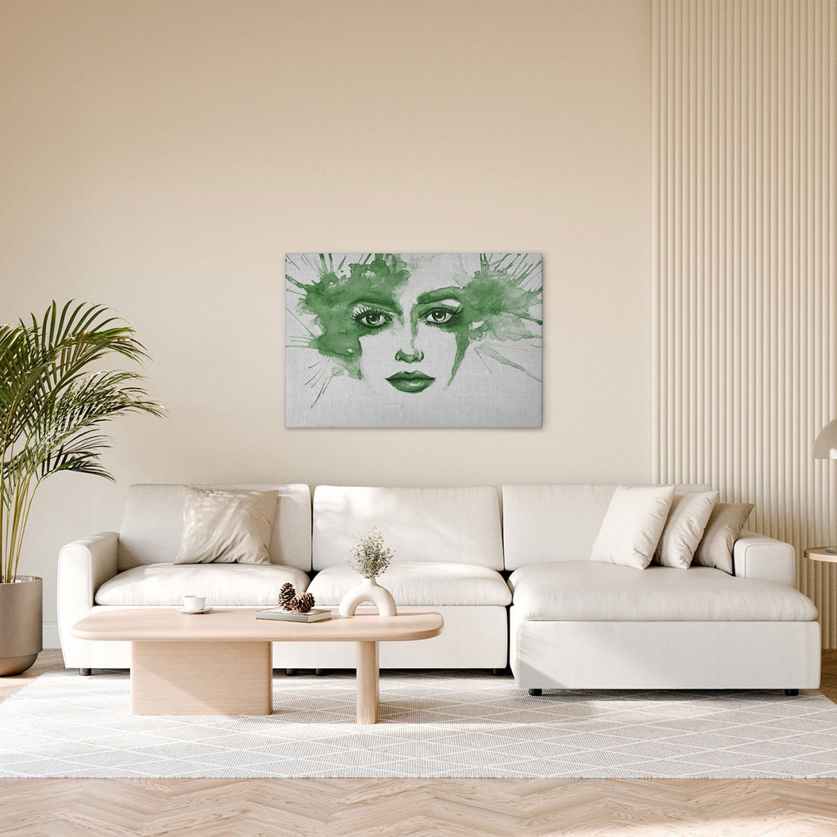 Canvas Watercolor Face 2 | DD132363