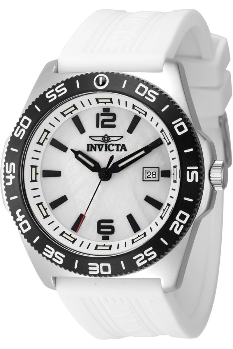 Invicta Coalition Forces 48344 Heren Horloge - Waterdicht - Analoog - Quartz Uurwerk - Roestvrij Staal met witte Wijzerplaat - 45mm