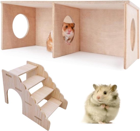Gallery Detail: Multi Room Hamster House With Ladder And Playground Accessories For