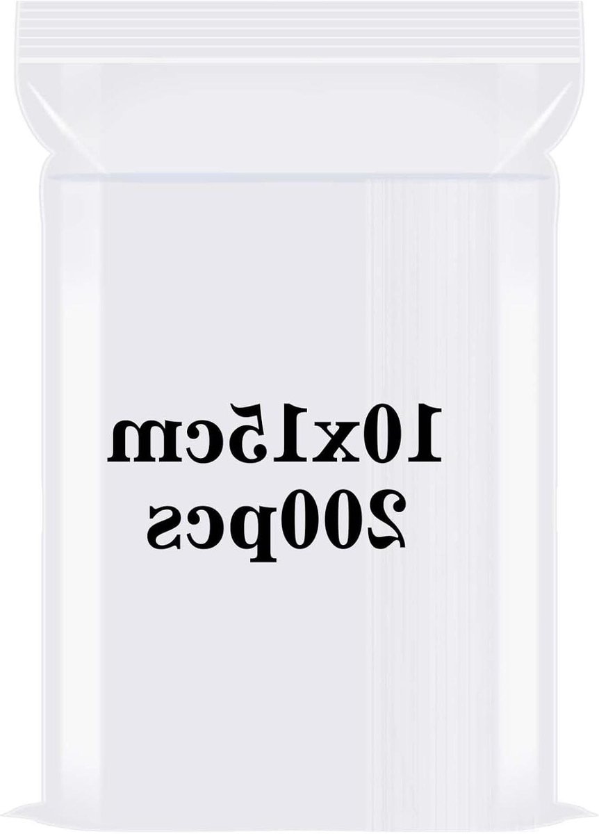 Hersluitbare zakken - 200 stuks - 10 x 15 cm - polyzakjes - opbergzakjes - handig voor thuisgebruik
