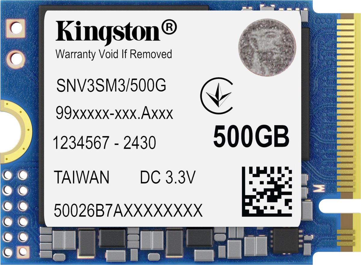 Kingston Technology 500G NV3 M.2 2230 NVMe SSD